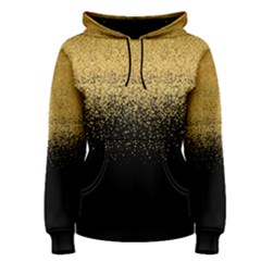 Gold Shinny Glitter Black Pattern Pullover Hoodie by CoolDesigns