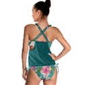 Dark Mint Hawaii Purple Floral Tankini Set View2