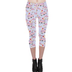 Icecream Car Violet Capri Leggings  by CoolDesigns