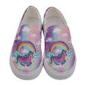 Rainbow Unicorns Pattern Canvas Slip Ons View1