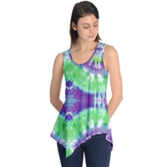 Neon Green Tie Dye Tunic Top by CoolDesigns