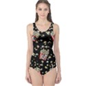 Dark Popcorn POP ART One Piece Swimsuit View1