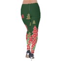 Xmas Trees Green Velvet Leggings View2