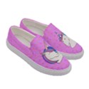 Violet Elegant Unicorn Print Womens Slip Ons View3