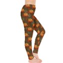 Dark Olive Green Autumn Fall Tree Leggings  View4