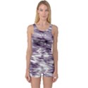 Violet Tie Dye One Piece Boyleg Swimsuit View1