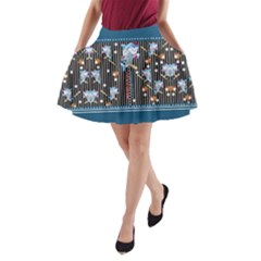 Shark Baseball A-line Pocket Skirt by CoolDesigns