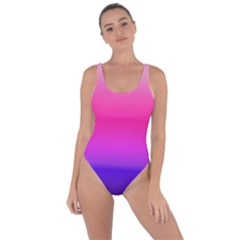 Simple Design Graident Pink Purple Bring Sexy Back Swimsuit by CoolDesigns