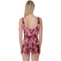 Red Tie Dye One Piece Boyleg Swimsuit View2