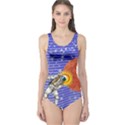 BlueViolet Astronaut POP ART One Piece Swimsuit View1