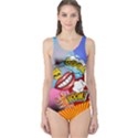 Colourful Cool POP ART One Piece Swimsuit View1