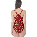 Red Shocking Popcorn POP ART One Piece Swimsuit View2