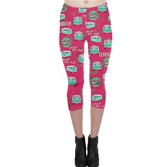 Vw Van Mint Capri Leggings  by CoolDesigns