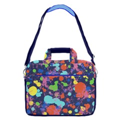 Purple Unique Art Pattern 16  Shoulder Laptop Bag  by CoolDesigns