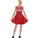 Red Ribbon Velvet Skater Dress View2