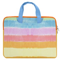 Light Rainbow Tie Dye Double Pocket 16  Laptop Bag by CoolDesigns