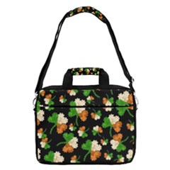 Clove Leaves Dark Shamrock Handraw 13  Shoulder Laptop Bag  by CoolDesigns