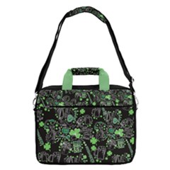 Shamrock Black & Green St Patrick Beer 13  Shoulder Laptop Bag    by CoolDesigns