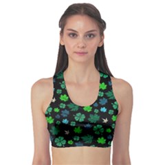 Shamrock Dark Sports Bra by CoolDesigns