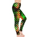 Space Green Zigzag Leggings  View4