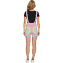 Cute Rainbow Tie Dye Short Overalls View4