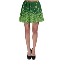 Falling Clover Green Shamrock Pattern Black Spathetti Strap Top by CoolDesigns