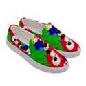 Colorful Splattered Paint Strokes Stylish Womens Canvas Slip Ons View3