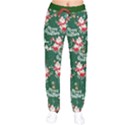 Green Christmas Black Christmas Pattern Pattern Women s Women velvet Drawstring Pants View1