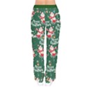 Green Christmas Black Christmas Pattern Pattern Women s Women velvet Drawstring Pants View2