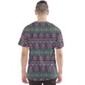 Bohemian Dark Amethyst Elephant Stamp Men s Sports Mesh Tee View2