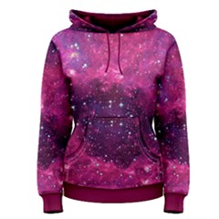 Deep Pink Space Fun Night Sky Moon Stars Pullover Hoodies by CoolDesigns