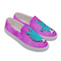 Peace Love Groovy Violet Design Womens Slip Ons View3