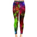 Blue Green Space Red Night Sky the Moon and Stars Inside Out Leggings View3