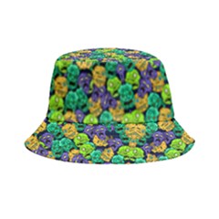 Fun Skulls Green Reversible Bucket Hat by CoolDesigns