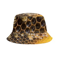 Honeycomb With Bees Inside Out Bucket Hat by Bedest