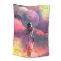 Aesthetic Astronautics Atmosphere Blue Clouds Cosmos Fantasy Galaxy Small Tapestry by Cendanart