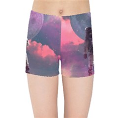 Aesthetic Astronautics Atmosphere Blue Clouds Cosmos Fantasy Galaxy Kids  Sports Shorts by Cendanart