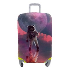 Aesthetic Astronautics Atmosphere Blue Clouds Cosmos Fantasy Galaxy Luggage Cover (small) by Cendanart