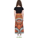 Face Skull Head Art Kids  Flared Maxi Skirt View2