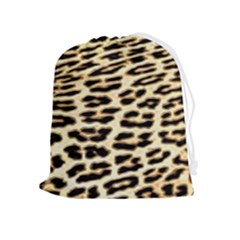 Leopard Print Drawstring Pouch (xl) by TShirt44