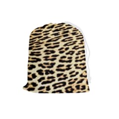 Leopard Print Drawstring Pouch (large) by TShirt44