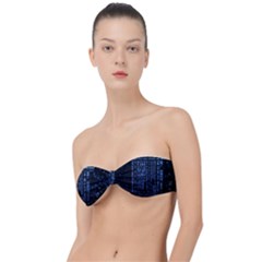 Doctor Who Tardis Classic Bandeau Bikini Top  by Cendanart