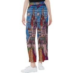 Castle Building Stained Glass Women s Pants  by Cendanart