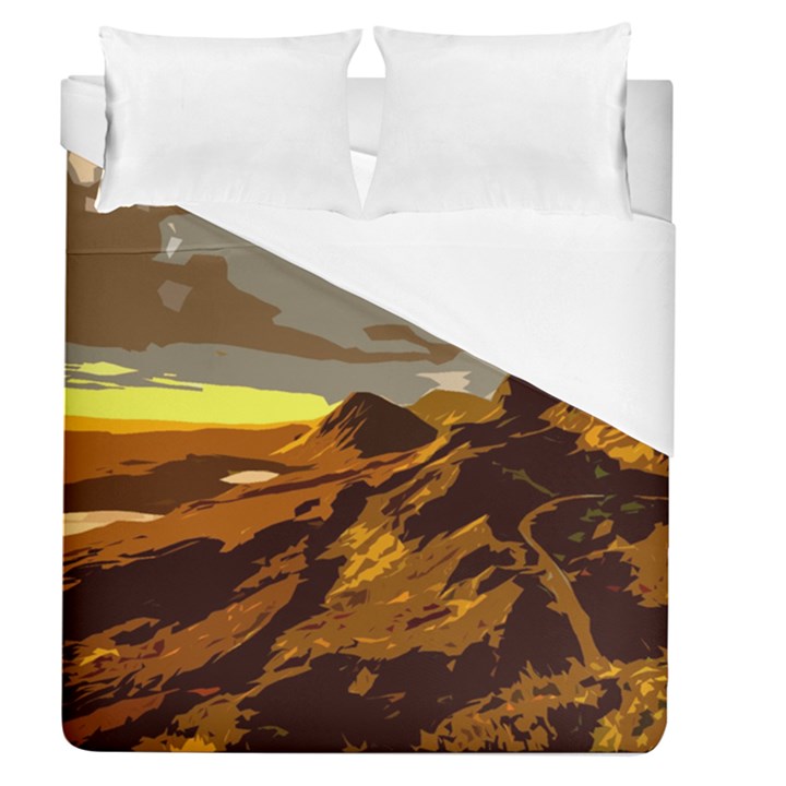 Scotland Monti Mountains Mountain Duvet Cover (Queen Size)