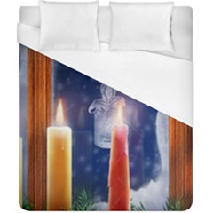 Christmas Lighting Candles Duvet Cover (california King Size) by Cendanart