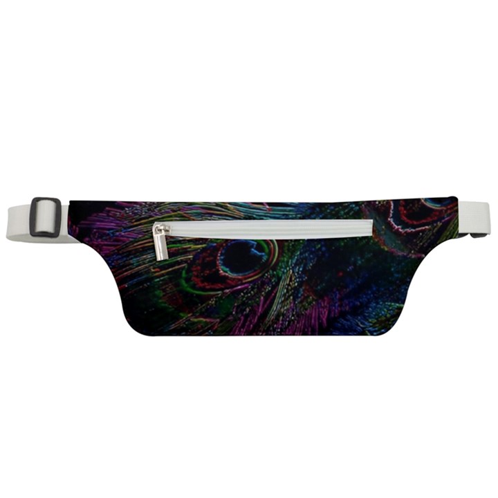 Peacock Feather Paradise Active Waist Bag