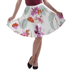 Flawer A-line Skater Skirt by saad11