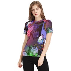 Graffiti Corazones Kingdom Saga Super Women s Short Sleeve Rash Guard by Cemarart