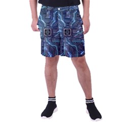 Circuit Board Motherboard Men s Pocket Shorts by Cemarart