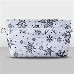 Snowflake-icon-vector-christmas-seamless-background-531ed32d02319f9f1bce1dc6587194eb Handbag Organizer by saad11